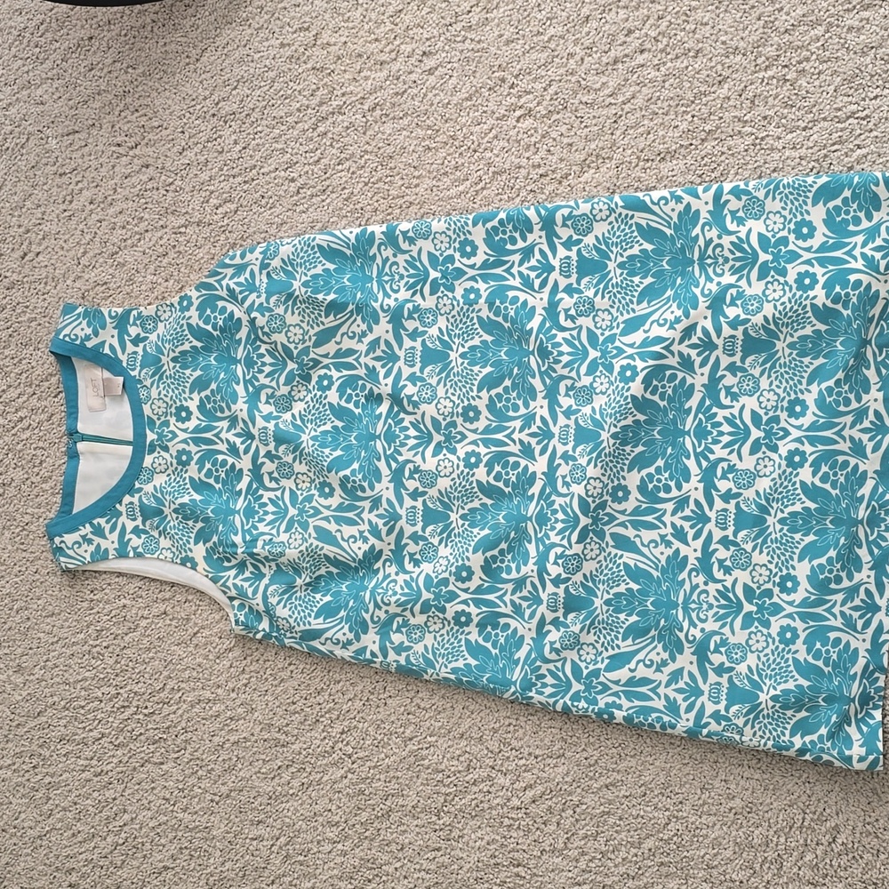 Loft Teal Dress